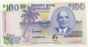 Malawi P.29b 100 Kwacha 1994 (2) 