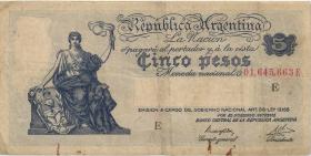 Argentinien / Argentina P.252 5 Pesos (1935) (4) 