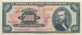 Brasilien / Brazil P.174b 5.000 Cruzeiros (1964) (2) 