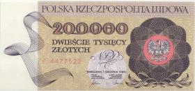 Polen / Poland P.155 200.000 Zlotych 1989 Serie F (1) 