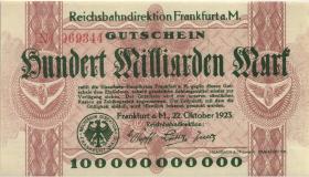 PS1224 Reichsbahn Frankfurt 100 Milliarden Mark 1923 (1) 