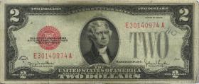USA / United States P.378g 2 Dollars 1928 G (3-) 