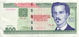 Kuba / Cuba P.131d 500 Pesos 2022 (2) 