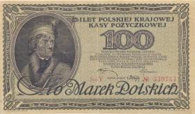 Polen / Poland P.017a 100 Marek 1919 (2) 