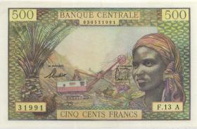 Äquat.-Afrikan.-Staaten P.04e 500 Francs (1963) (2+) 