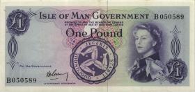 Insel Man / Isle of Man P.25a 1 Pound (1961) (3+) 