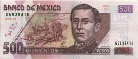 Mexiko / Mexico P.120a 500 Pesos 2000 (2) 