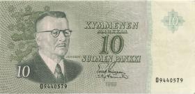 Finnland / Finland P.100 10 Markkaa 1963 (3) 