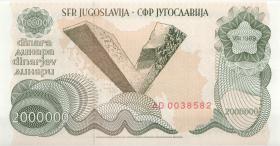 Jugoslawien / Yugoslavia P.100 2.000.000 Dinara 1989 (1) 