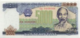 Vietnam / Viet Nam P.104 5000 Dong 1987 (89) (1) YA 0408088 