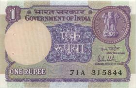 Indien / India P.078a 1 Rupie 1981 (1) 