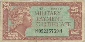 USA / United States P.M52 25 Cents (1964) (4) 