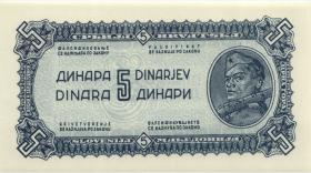 Jugoslawien / Yugoslavia P.049b 5 Dinara 1944 (1) 