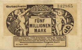 PS1102 Reichsbahn München 5 Millionen Mark 1923 (2) 