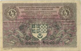 Jugoslawien / Yugoslavia P.011 1/2 Dinar (1919) (3+) 