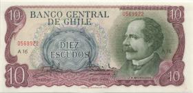 Chile P.142 10 Escudos (1970) (1) U.2 