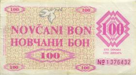 Bosnien & Herzegowina / Bosnia P.006g 100 Dinara 1992 (3) 