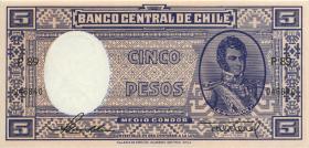 Chile P.110 5 Pesos = 1/2 Condor (1947-1958) (1) 