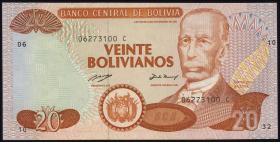 Bolivien / Bolivia P.211 20 Bolivianos (1993) C (1) 