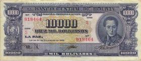 Bolivien / Bolivia P.151 10.000 Bolivianos L. 1945 (3) 