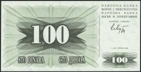 Bosnien & Herzegowina / Bosnia P.013 100 Dinara 1992 (1) 