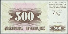 Bosnien & Herzegowina / Bosnia P.014 500 Dinara 1992 (1) 