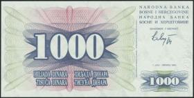 Bosnien & Herzegowina / Bosnia P.015 1000 Dinara 1992 (1) 