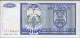 Bosnien & Herzegowina / Bosnia P.144 10.000.000 Dinara 1993 (1) 