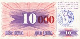 Bosnien & Herzegowina / Bosnia P.053f 10000 Dinara 1993 (1) 