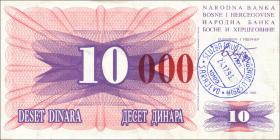 Bosnien & Herzegowina / Bosnia P.053h 10000 Dinara 1993 (1) 