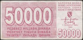 Bosnien & Herzegowina / Bosnia P.029 50000 Dinara 1993 (3) 