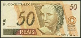 Brasilien / Brazil P.246l 50 Reais (1994-2003) (1) 