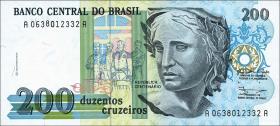 Brasilien / Brazil P.221 200 Cruzados Novos (1989) (1) 