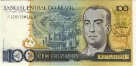 Brasilien / Brazil P.211c 100 Cruzados (1987) (1) 