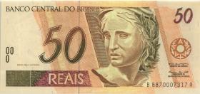 Brasilien / Brazil P.246j 50 Reais (1994-2003) (1) 