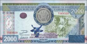 Burundi P.47 2000 Francs 2008 (1) 