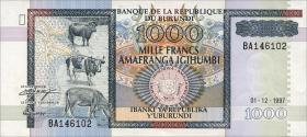 Burundi P.39b 1000 Francs 1997 (1) 