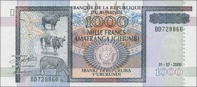 Burundi P.39c 1000 Francs 2000 (1) 
