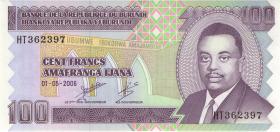 Burundi P.37e 100 Francs 2006 (1) 