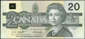 Canada P.097d 20 Dollars 1991 (1) 