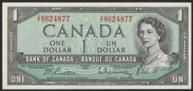 Canada P.075b 1 Dollar 1954 (1961-72) (1) 