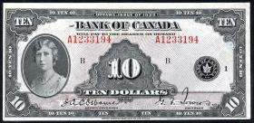 Canada P.044 10 Dollars 1935 (1/1-) 