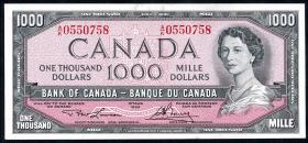 Canada P.083d 1000 Dollars 1954 (1) 
