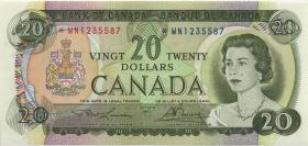 Canada P.089br 20 Dollars 1969 WN * replacement (1) 