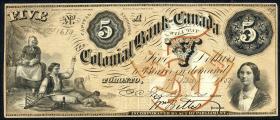 Canada P.S1679 5 Dollars 1859 (1/1-) 