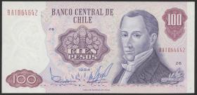 Chile P.152b 100 Pesos 1984 (1) 