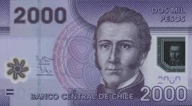 Chile P.162c 2000 Pesos 2013 Polymer (1) 