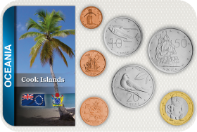 Kursmünzensatz Cook Inseln / Coin Set Cook Islands 