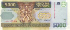 Costa Rica P.268a 5000 Colones 1999 (1) 