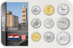 Kursmünzensatz Kroatien / Coin Set Kroatia 